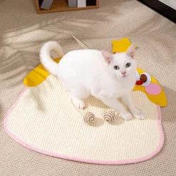 DOWNYPAWS - Tapis à gratter en sisal pour chat suspension