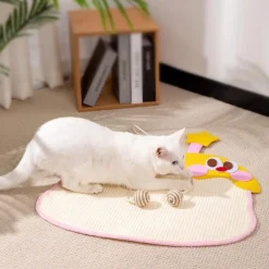 DOWNYPAWS - Tapis à gratter en sisal pour chat suspension