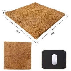 DOWNYPAWS - Tapis en fibre de noix de coco pour nid d'oiseau et animal de compagnie épaisseur 1cm 40*40cm 5 pièces