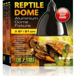 EXO TERRA - Exoterra dome fixture eclairage en aluminium pour reptile/amphibien taille large 21 cm