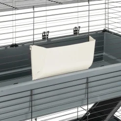 FERPLAST - Cage deux étages pour lapins rabbit 120 double, face avant ouvrable, support et accessoires inclus