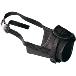 FERPLAST - Muselière en nylon noir Safe XL. Tour de museau 24 à 34 cm