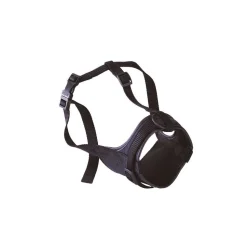 FERPLAST - Muselière Safe boxer en nylon noir. Tour de cou : 50 à 80 cm
