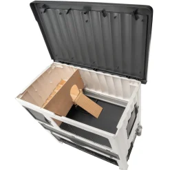 Ferplast cage lapin grand lodge 120 plus, clapier extérieur 2 étages, lapins, cochons d'inde, enclos pour lapins animaux