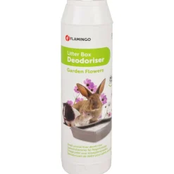 FLAMINGO - Désodorisant litière pour les rongeurs 750 g " fleurs de jardin"