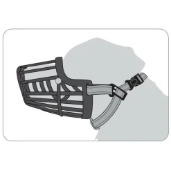 FLAMINGO - Muselière silas xxl noir 43 cm 51-70 cm pour chien