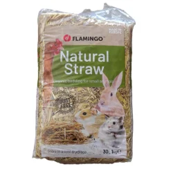 FLAMINGO - Paille 1 kg 30 litres pour rongeurs