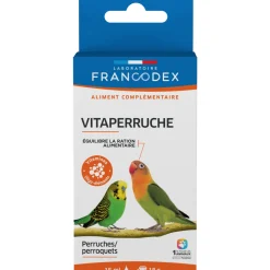 FRANCODEX - Aliment complémentaire Vitaperruche pour perruche,perroquet: 18gr+15ml