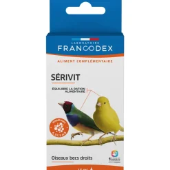 FRANCODEX - Aliment complémentaire Serivit pour oiseau à bec droit : 15ml