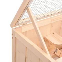 HELLOSHOP26 - Cage à hamster 60 x 30 x 35 cm bois massif de sapin marron