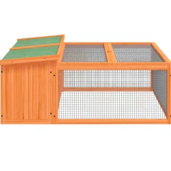 HELLOSHOP26 - Clapier 117,5 x 97 x 47,5 cm bois de pin massif marron