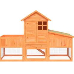 HELLOSHOP26 - Clapier 170 x 63 x 113 cm bois de pin massif marron