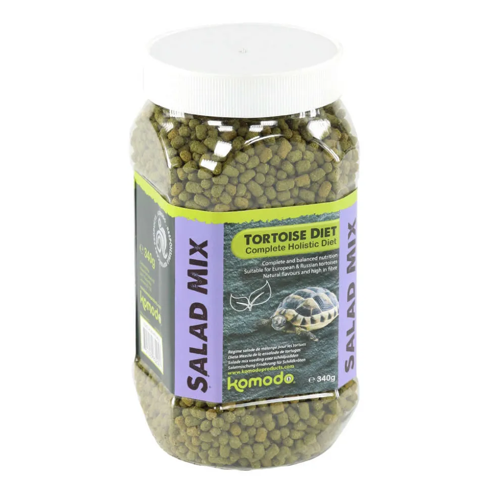 KOMODO - Granulés mix de salade pour tortues de terre : 340gr