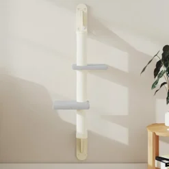 MAISON EXCLUSIVE - Arbre à chat mural avec griffoir gris clair 108 cm