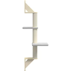 MAISON EXCLUSIVE - Arbre à chat mural avec griffoir gris clair 108 cm