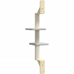 MAISON EXCLUSIVE - Arbre à chat mural avec griffoir gris clair 108 cm