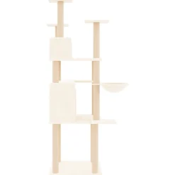 MAISON EXCLUSIVE - Arbre à chat avec griffoirs en sisal crème 166 cm