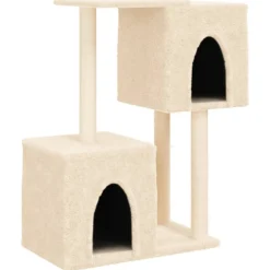 MAISON EXCLUSIVE - Arbre à chat avec griffoirs en sisal crème 86 cm