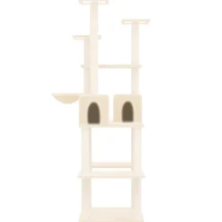 MAISON EXCLUSIVE - Arbre à chat avec griffoirs en sisal crème 167 cm