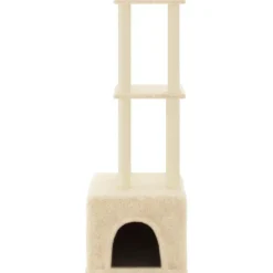 MAISON EXCLUSIVE - Arbre à chat avec griffoirs en sisal crème 133,5 cm