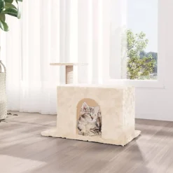 MAISON EXCLUSIVE - Arbre à chat avec griffoir en sisal crème 51 cm