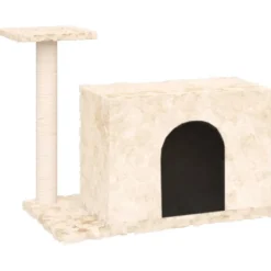 MAISON EXCLUSIVE - Arbre à chat avec griffoir en sisal crème 51 cm