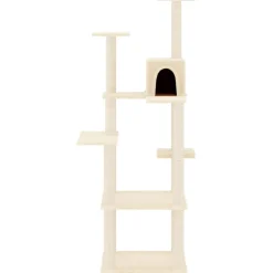 MAISON EXCLUSIVE - Arbre à chat avec griffoirs en sisal crème 153 cm
