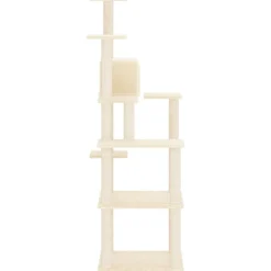 MAISON EXCLUSIVE - Arbre à chat avec griffoirs en sisal crème 153 cm