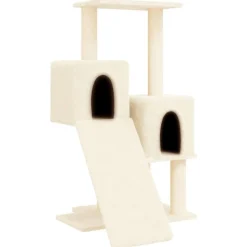 MAISON EXCLUSIVE - Arbre à chat avec griffoirs en sisal crème 82 cm
