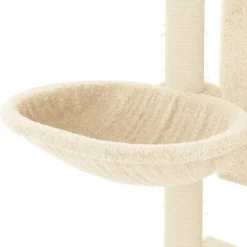 MAISON EXCLUSIVE - Arbre à chat avec griffoirs en sisal crème 130,5 cm