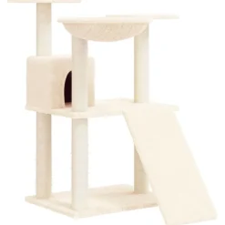 MAISON EXCLUSIVE - Arbre à chat avec griffoirs en sisal crème 83 cm