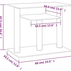 MAISON EXCLUSIVE - Arbres à chat avec plates-formes crème 62,5 cm