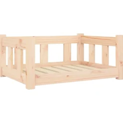 MAISON EXCLUSIVE - Lit pour chien 65,5x50,5x28 cm bois de pin solide