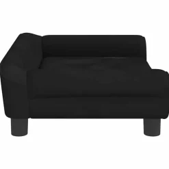 MAISON EXCLUSIVE - Lit pour chien noir 70x48x22 cm velours