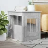 MAISON EXCLUSIVE - Meuble de cage pour chiens gris béton 55x80x68 cm