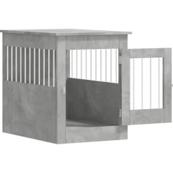 MAISON EXCLUSIVE - Meuble de cage pour chiens gris béton 55x80x68 cm