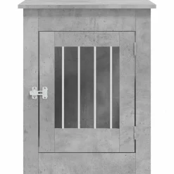 MAISON EXCLUSIVE - Meuble de cage pour chiens gris béton 55x80x68 cm
