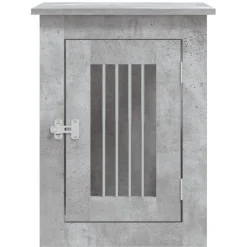 MAISON EXCLUSIVE - Meuble de cage pour chiens gris béton 45x62x59 cm