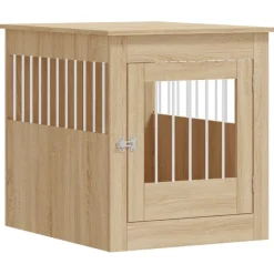 MAISON EXCLUSIVE - Meuble de cage pour chiens chêne sonoma 64,5x80x71 cm