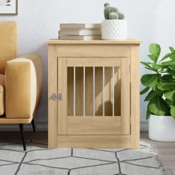 MAISON EXCLUSIVE - Meuble de cage pour chiens chêne sonoma 64,5x80x71 cm