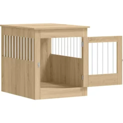 MAISON EXCLUSIVE - Meuble de cage pour chiens chêne sonoma 64,5x80x71 cm
