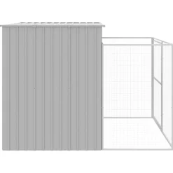 MAISON EXCLUSIVE - Niche pour chien avec cour gris clair 214x253x181 cm