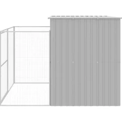 MAISON EXCLUSIVE - Niche pour chien avec cour gris clair 214x253x181 cm