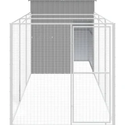 MAISON EXCLUSIVE - Niche pour chien avec cour gris clair 165x455x181 cm