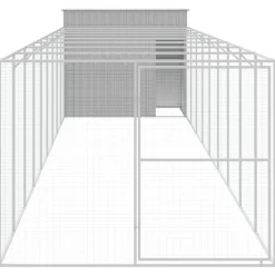 MAISON EXCLUSIVE - Niche pour chien avec cour gris clair 214x1069x181 cm