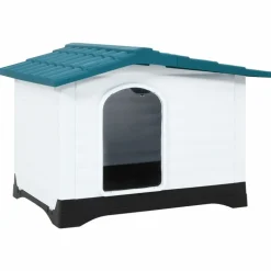 MAISON EXCLUSIVE - Niche pour chien bleu 90,5x68x66 cm polypropylène