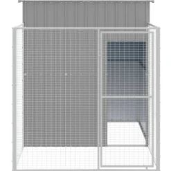 MAISON EXCLUSIVE - Niche pour chien avec cour gris clair 165x251x181 cm