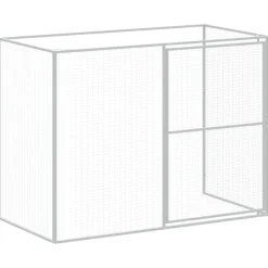 MAISON EXCLUSIVE - Niche pour chien avec cour anthracite 214x253x181 cm