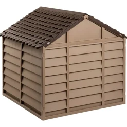 MAISON EXCLUSIVE - Niche pour chien marron 86x84x82 cm polypropylène