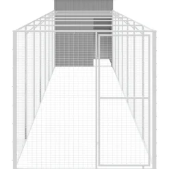 MAISON EXCLUSIVE - Niche pour chien avec cour gris clair 165x863x181 cm